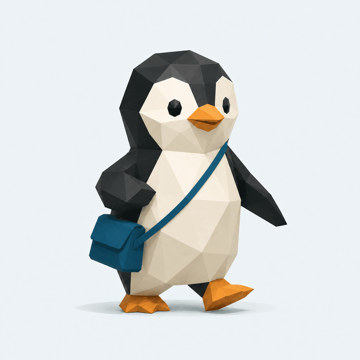 診断へ案内するペンギン
